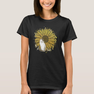 Camiseta Gato Com Lindas Patas De Girassol Adorava Gato Mãe