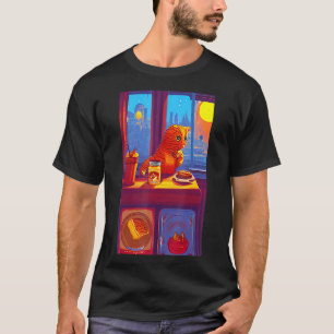 Camiseta Gato com marmelada no café da manhã, citrinos de l