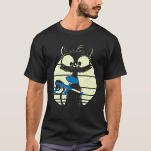 Camiseta Gato Com Máscara De Paintball Gato De Pintball Gat
