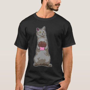 Camiseta Gato com Muffin