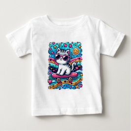 Camiseta Gato com Óculos