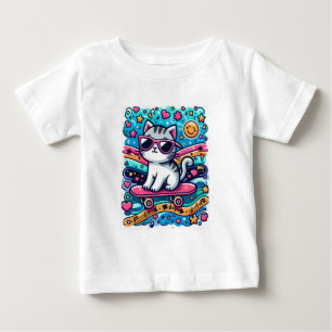Camiseta Gato com Óculos