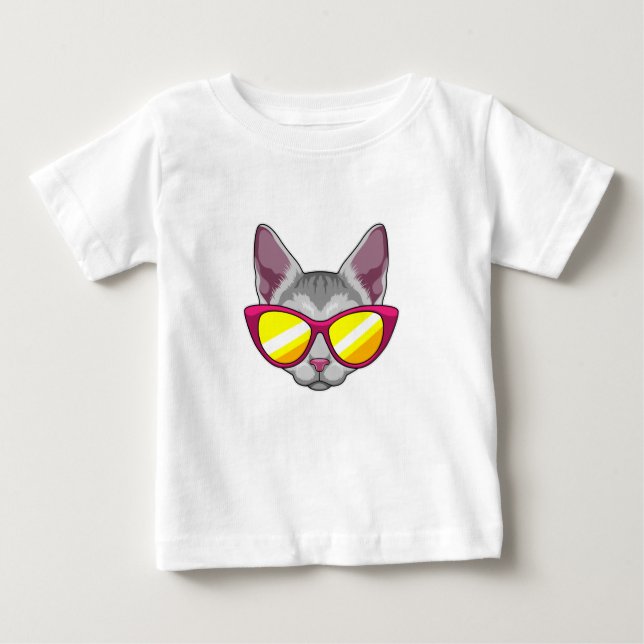 Camiseta Gato com óculos de sol (Frente)