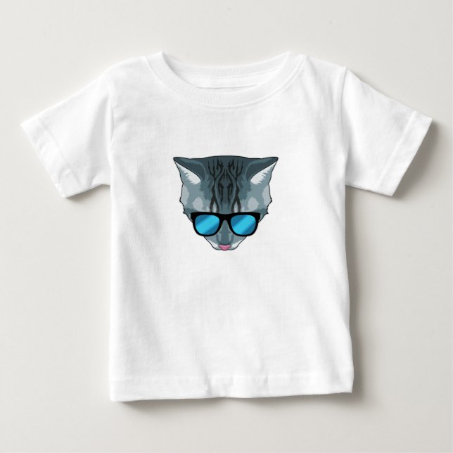 Camiseta Gato com óculos de sol (Frente)