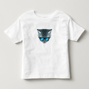 Camiseta Gato com óculos de sol