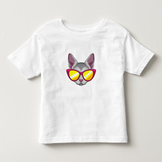 Camiseta Gato com óculos de sol (Frente)