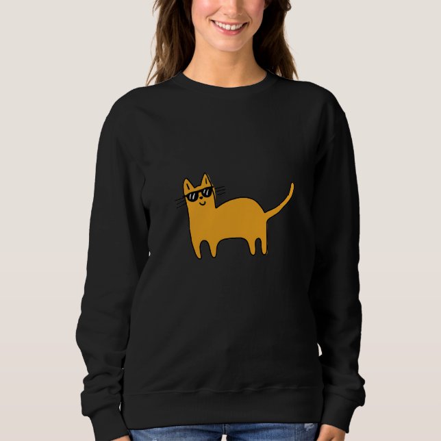 Camiseta Gato com Óculos de Sol Mane (Frente)