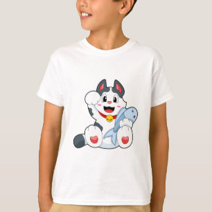 Camiseta Gato com Peixe