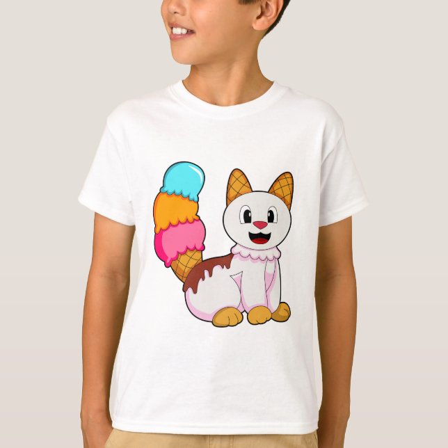 Camiseta Gato com picolé (Frente)