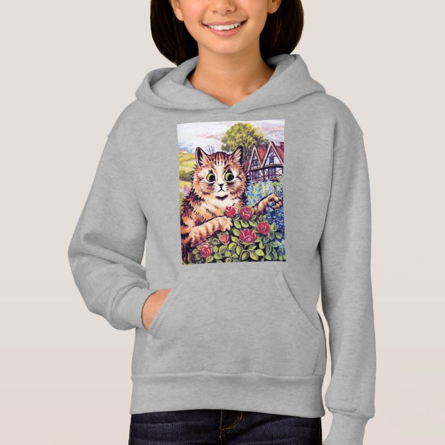 Camiseta Gato com Rosas, Louis Wain (Frente)