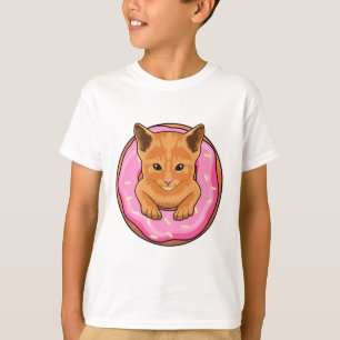 Camiseta Gato com Rosquinha