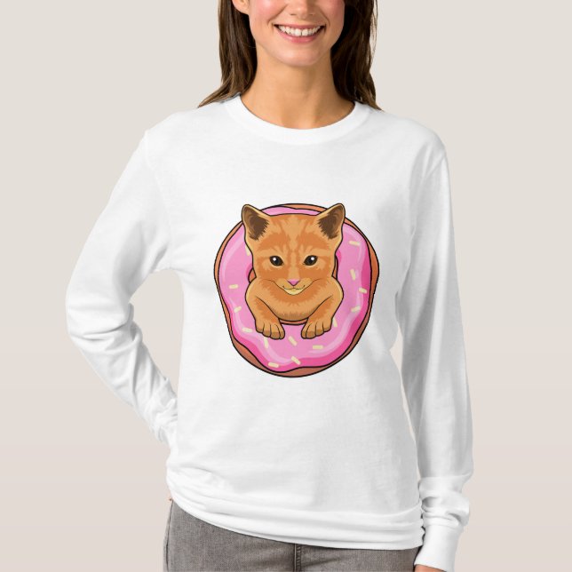 Camiseta Gato com Rosquinha (Frente)