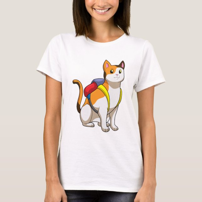 Camiseta Gato com Satchel (Frente)