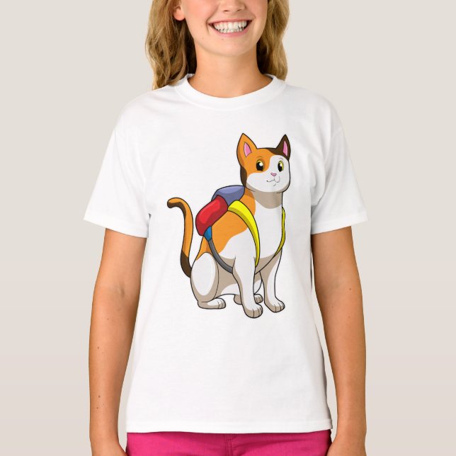 Camiseta Gato com Satchel (Frente)