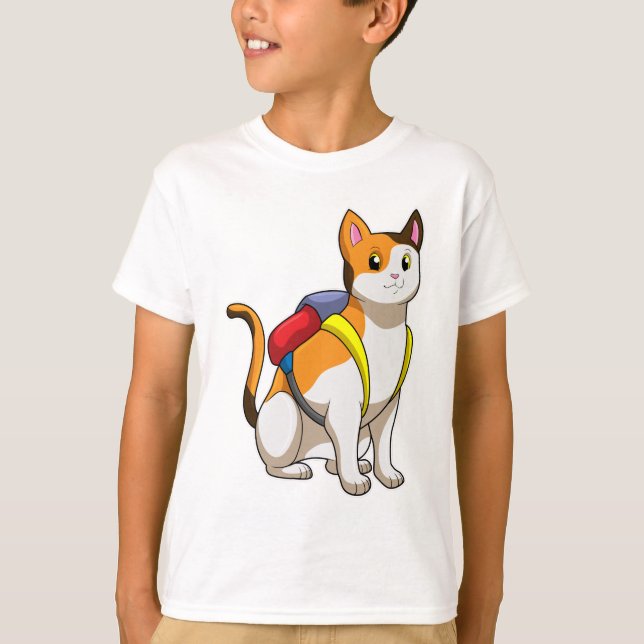Camiseta Gato com Satchel (Frente)