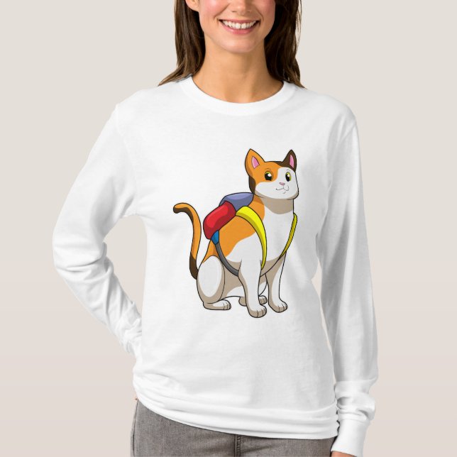 Camiseta Gato com Satchel (Frente)