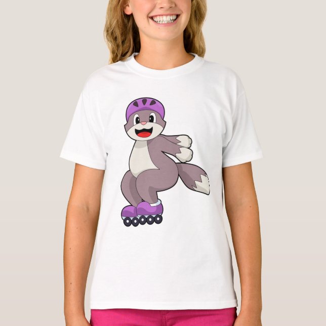 Camiseta Gato com skates (Frente)