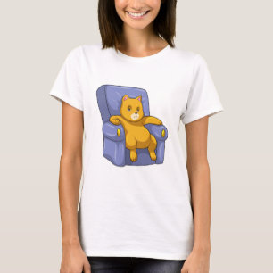 Camiseta Gato com Sofá
