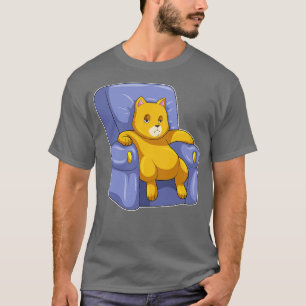 Camiseta Gato com Sofá
