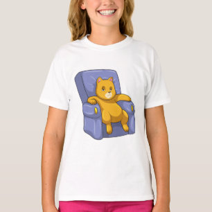 Camiseta Gato com Sofá