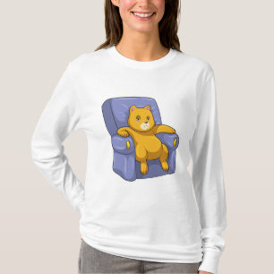 Camiseta Gato com Sofá