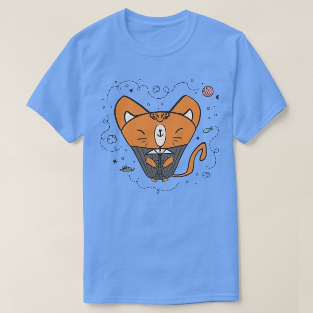 Camiseta Gato com terno 2 (Frente do Design)