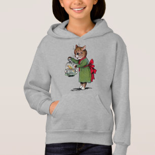 Camiseta Gato com uma gaiola de pássaro, Louis Wain