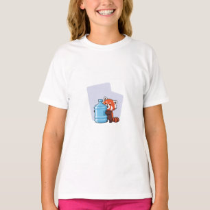 Camiseta Gato com Vidro Azul Crianças