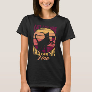 Camiseta Gato Com Vidro Eu Gato Amor Eu Gatos Faz Tudo
