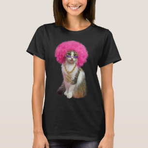 Camiseta Gato com Wig