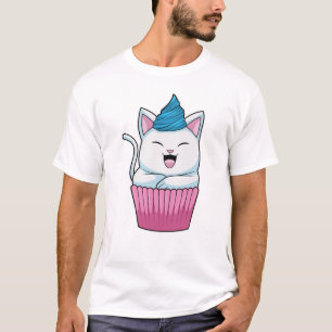 Camiseta Gato Comendo Muffin