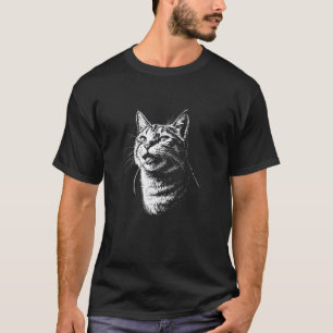 Camiseta Gato Comendo um Rato, Antisocial B Engraçado da Mo