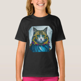 Camiseta Gato Comeu a Pena de Canário | Arte de Retrato Col