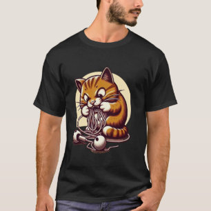 Camiseta Gato Comeu Fones de Ouvido Pet Engraçado