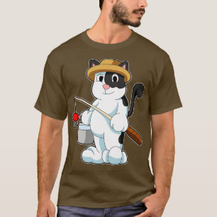 Camiseta Gato como Anca com Balde de Água