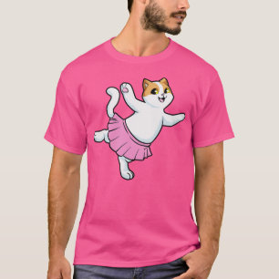 Camiseta Gato como Bailarina no Balé