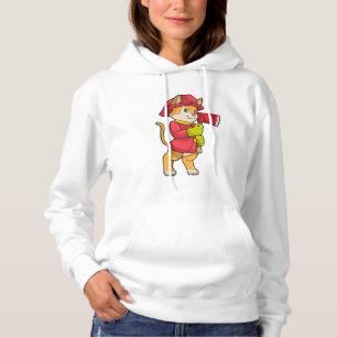 Camiseta Gato como Bombeiro com Ax