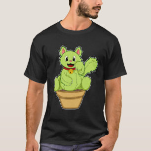 Camiseta Gato como Cactus