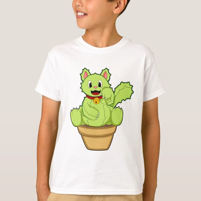 Camiseta Gato como Cactus (Frente)