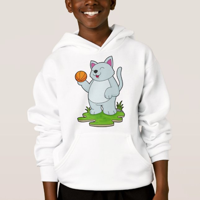 Camiseta Gato como jogador de basquetebol (Frente)