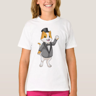 Camiseta Gato como Noivo com Laço