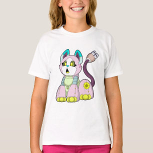 Camiseta Gato como Robô