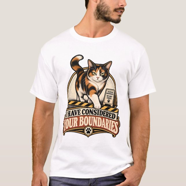 Camiseta Gato Considera Seus Limites (Frente)