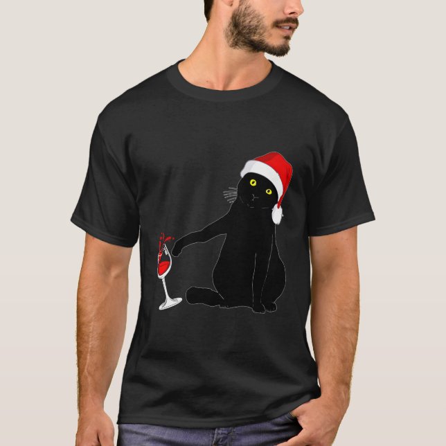 Camiseta Gato Considerado Para O Vinho (Frente)