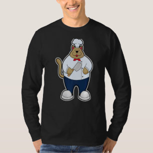 Camiseta Gato Cook Chef Chapéu de cozinha Premium