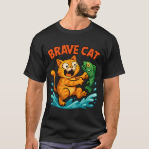 Camiseta Gato Corajoso