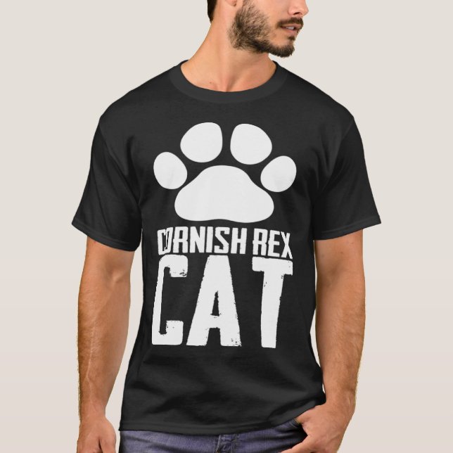 Camiseta gato cornish rex (Frente)