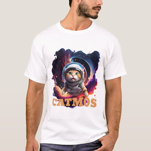 Camiseta Gato cósmico - CATMOS tski (Frente)
