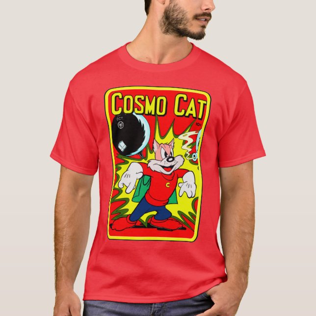 Camiseta Gato Cosmo Clássico de 1940 (Frente)