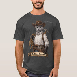 Camiseta Gato Cowboy Russian Blue – Construindo Liberdade